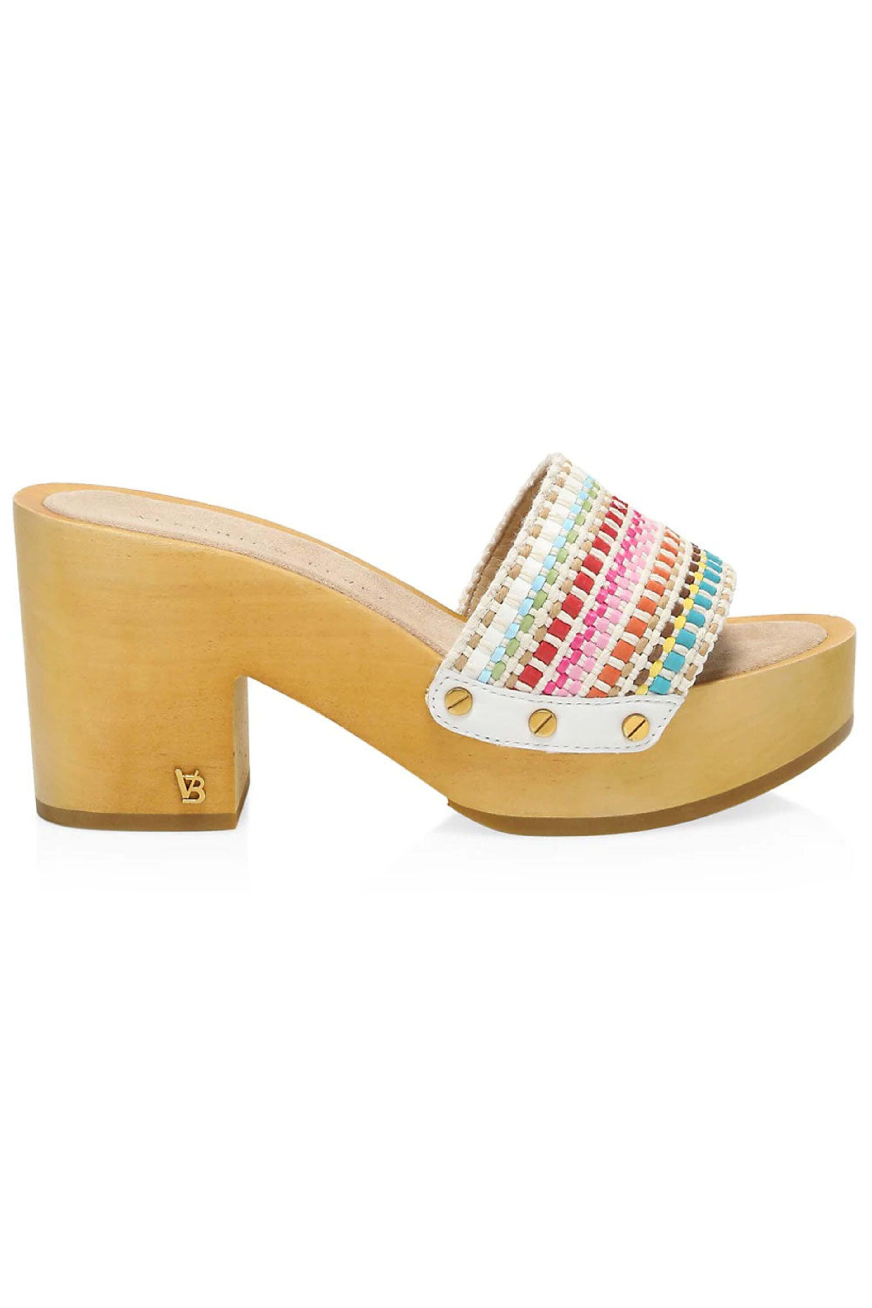 Veronica Beard - Hannalee Woven Clog Mule in Snow Multi