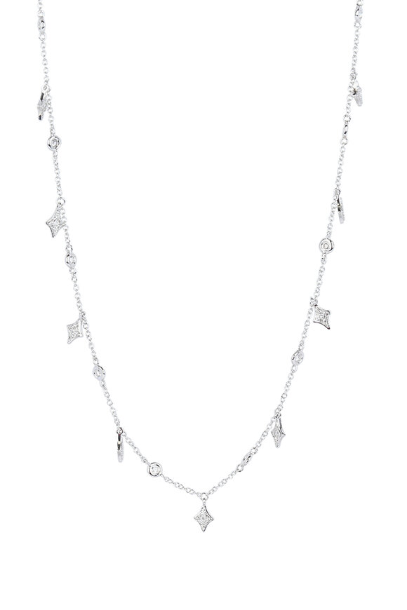 Kai Linz - White Gold Pavé Diamond Necklace