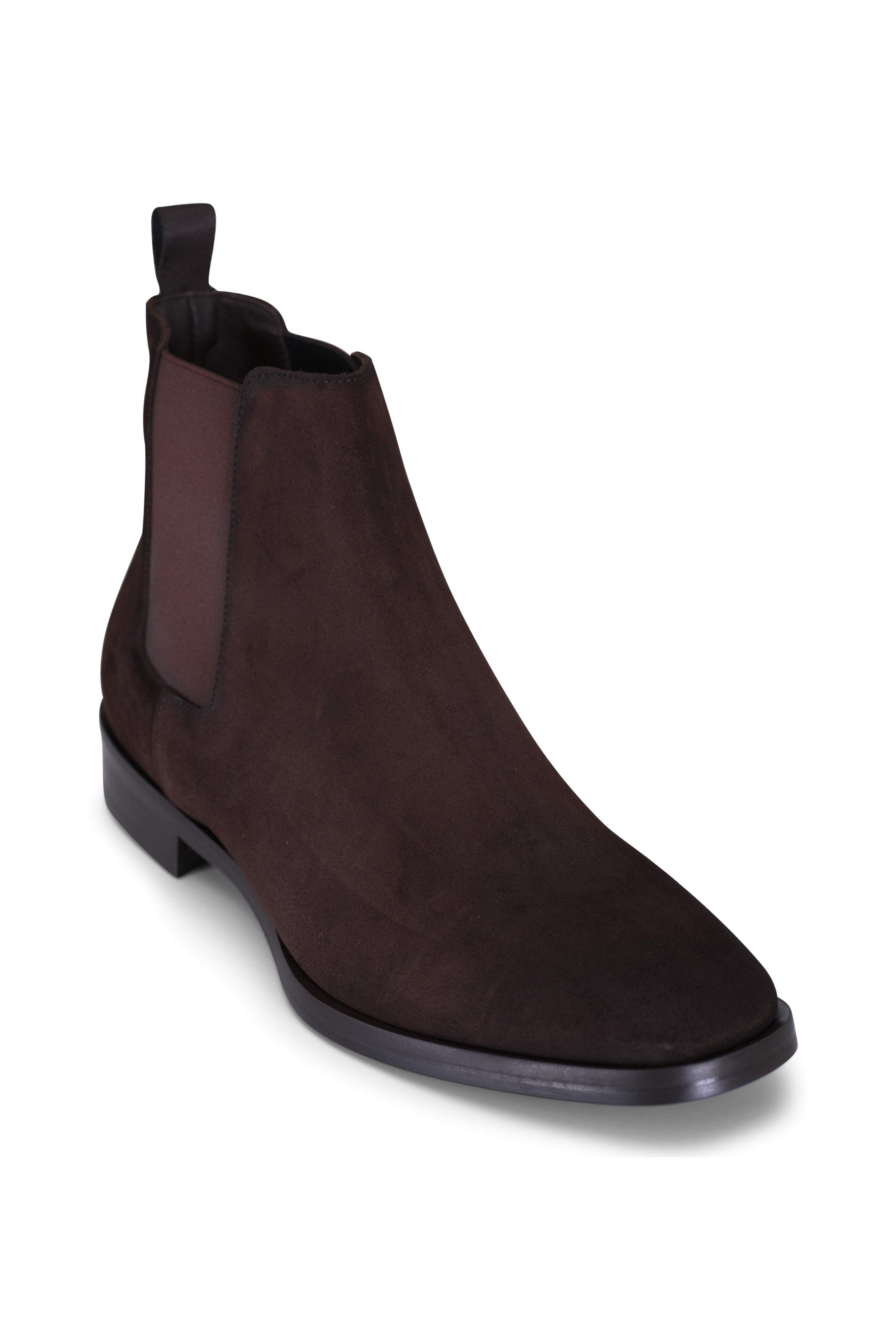 To Boot New York - Christopher Dark Brown Suede Chelsea Boot
