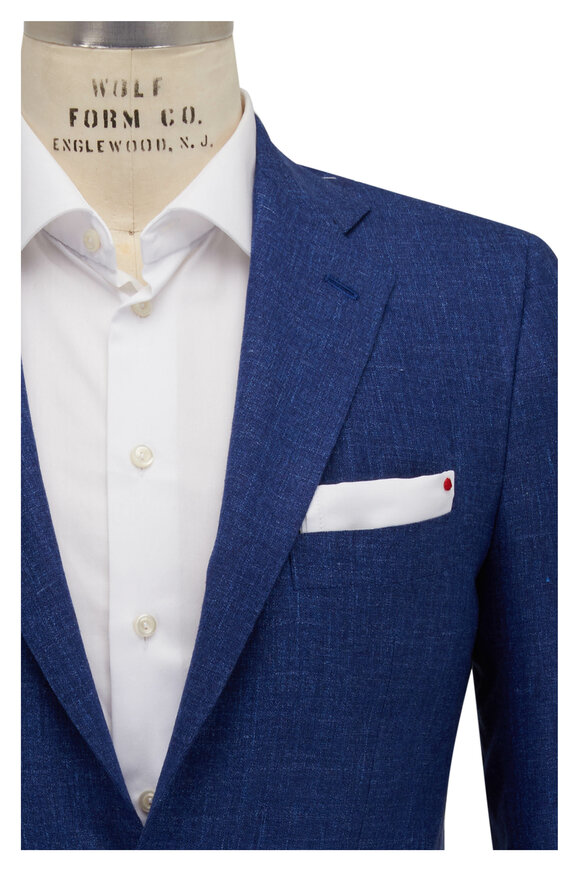 Kiton High Blue Cashmere Blend Suit
