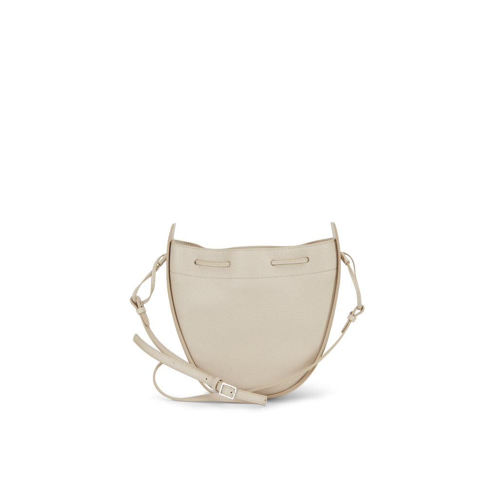 Leather Drawstring Pouch by The Row- La Garçonne