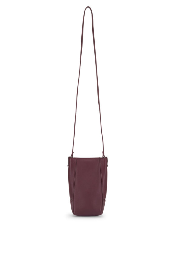 Brunello Cucinelli Duo Ruby Leather Phone Case Holder - view 2