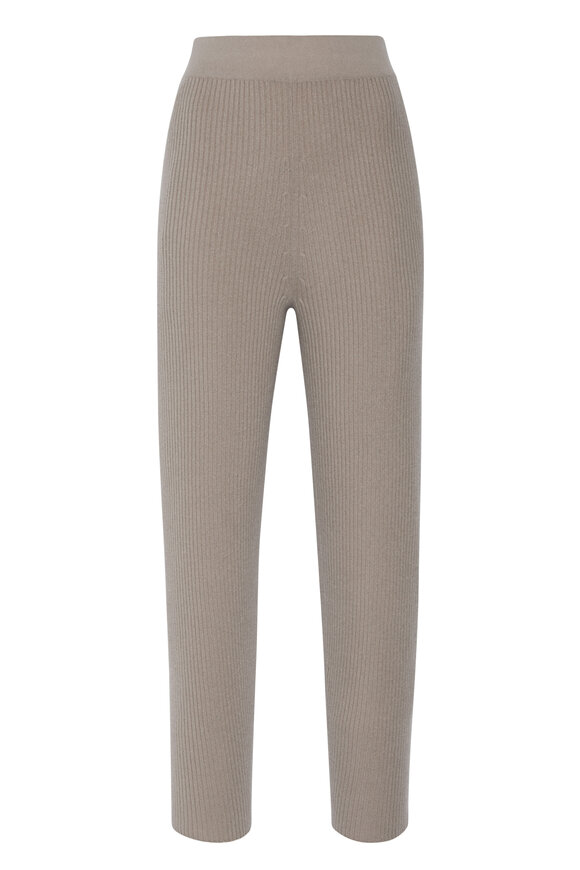 LaPointe - Gray Ribbed Tapered Pant