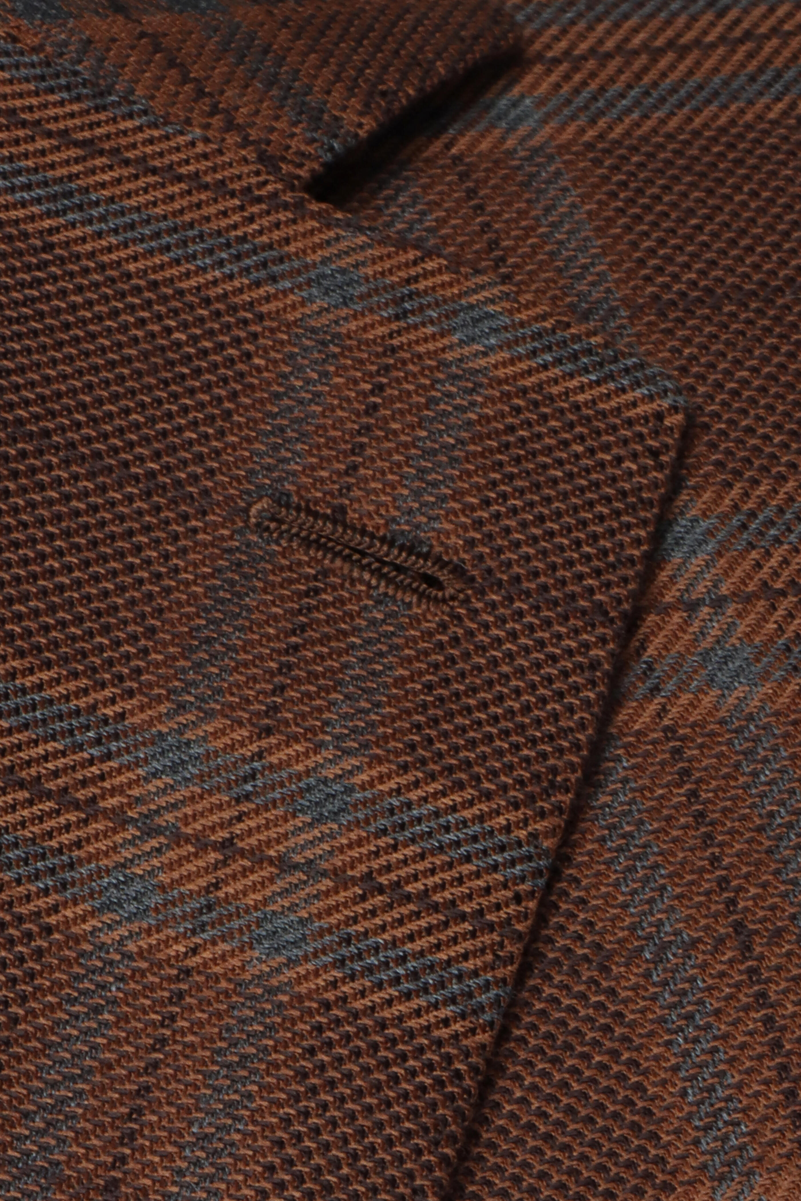 Cesare Attolini - Dark Chocolate & Teal Wool Sportcoat