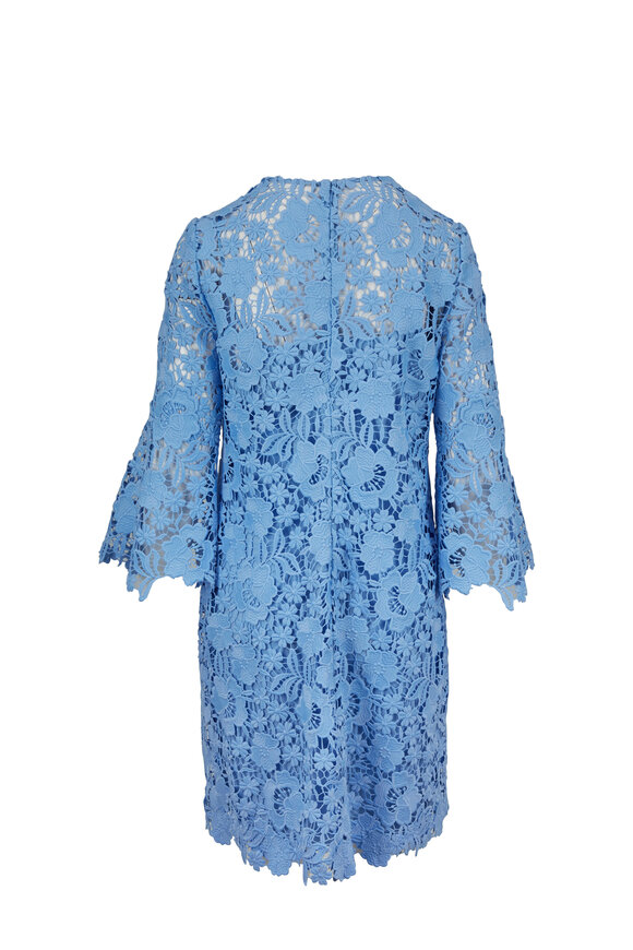 Lela Rose - Sky Blue Flutter Sleeve Tunic Dress
