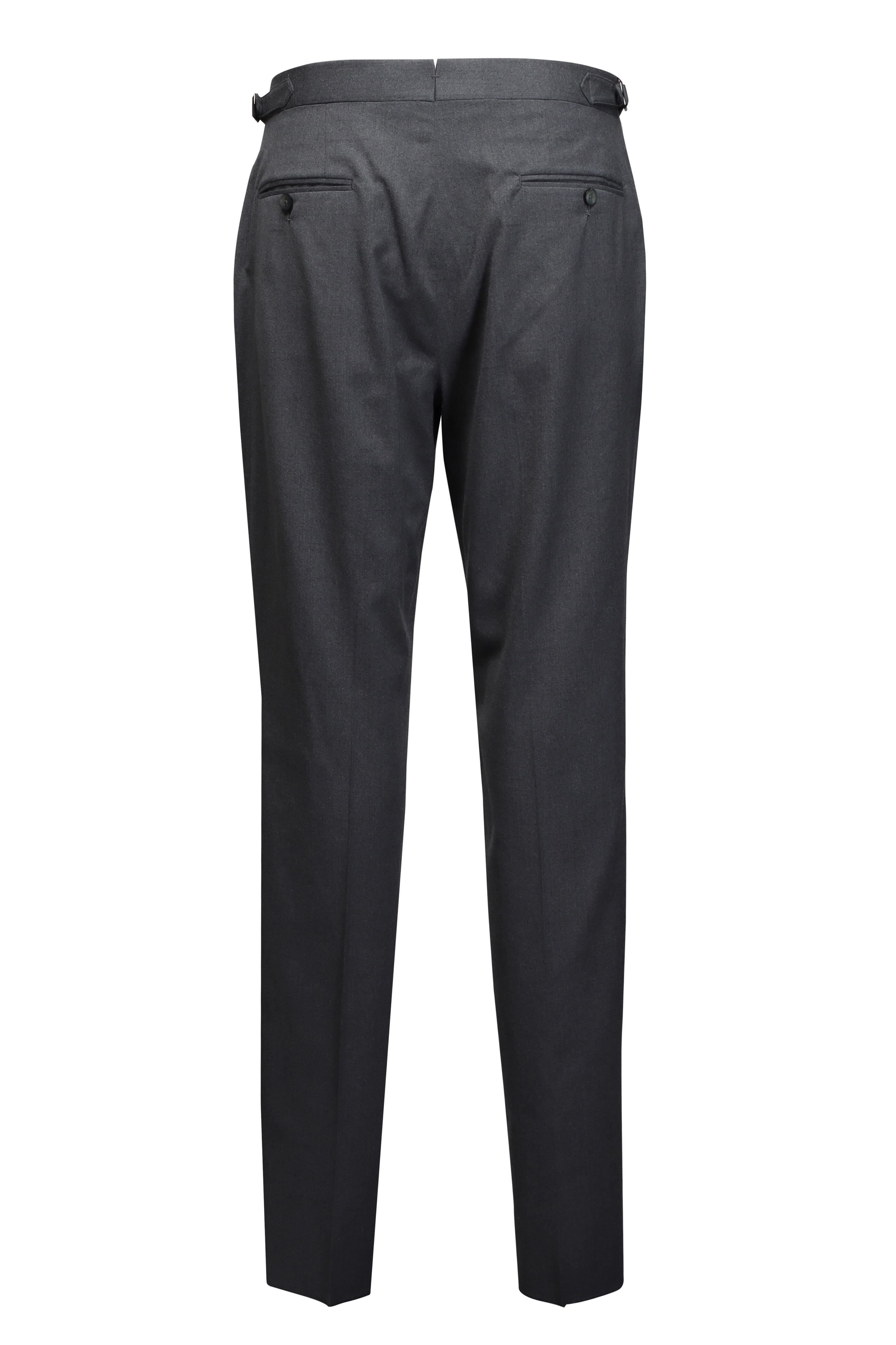 Isaia - Medium Grey Wool Dress Pant