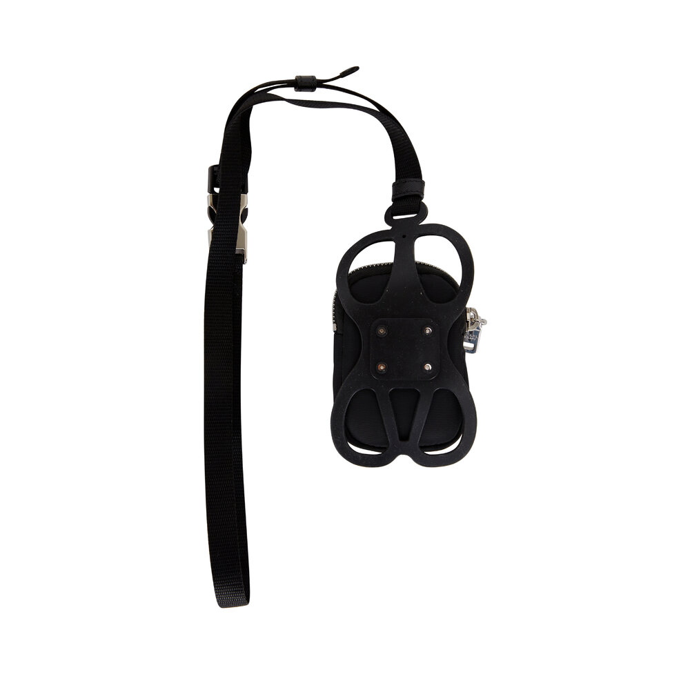 Prada Black Nylon Phone Holder - Black Technology, Accessories