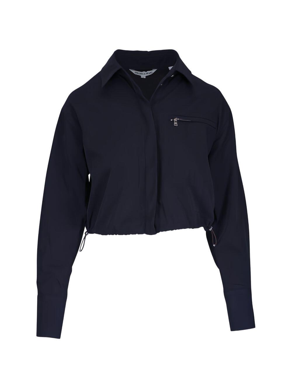 Veronica Beard - Wilfred Navy Bungee Button Up Shirt