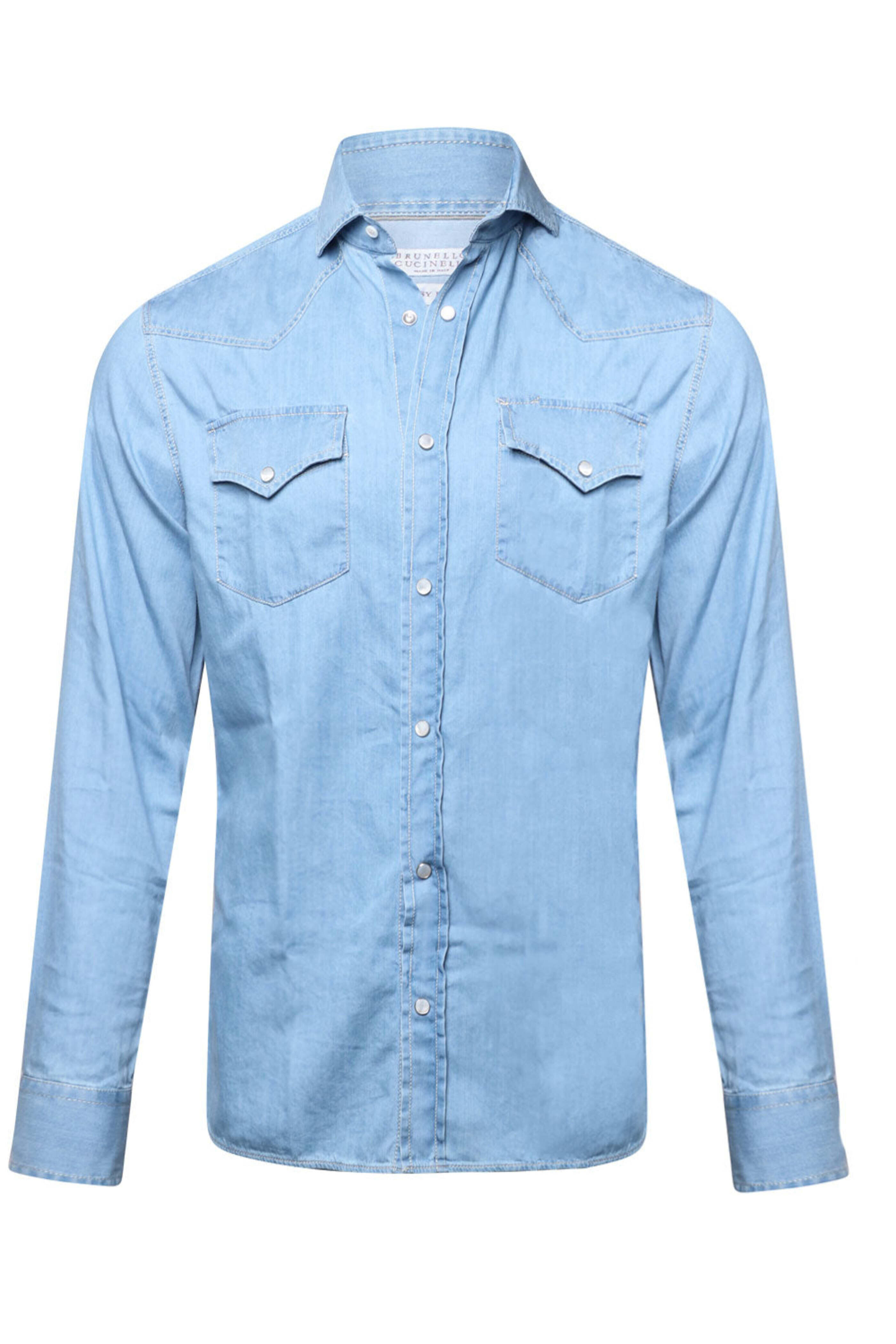 Brunello Cucinelli - Light Wash Denim Sportshirt