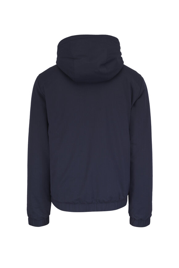 WAHTS Navy Soft Wool Hooded Commuter Jacket - view 2