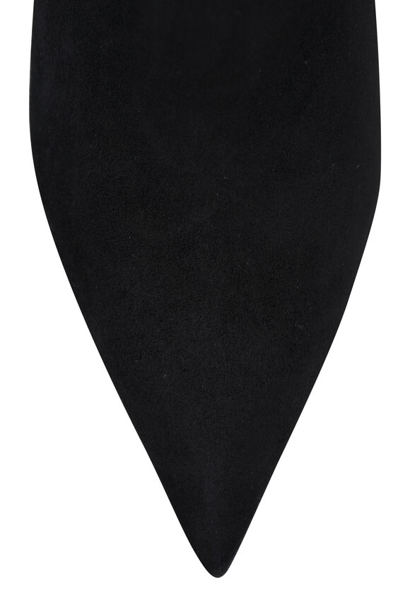 Gianvito Rossi Bazel Black Suede Slingback, 70mm - view 5