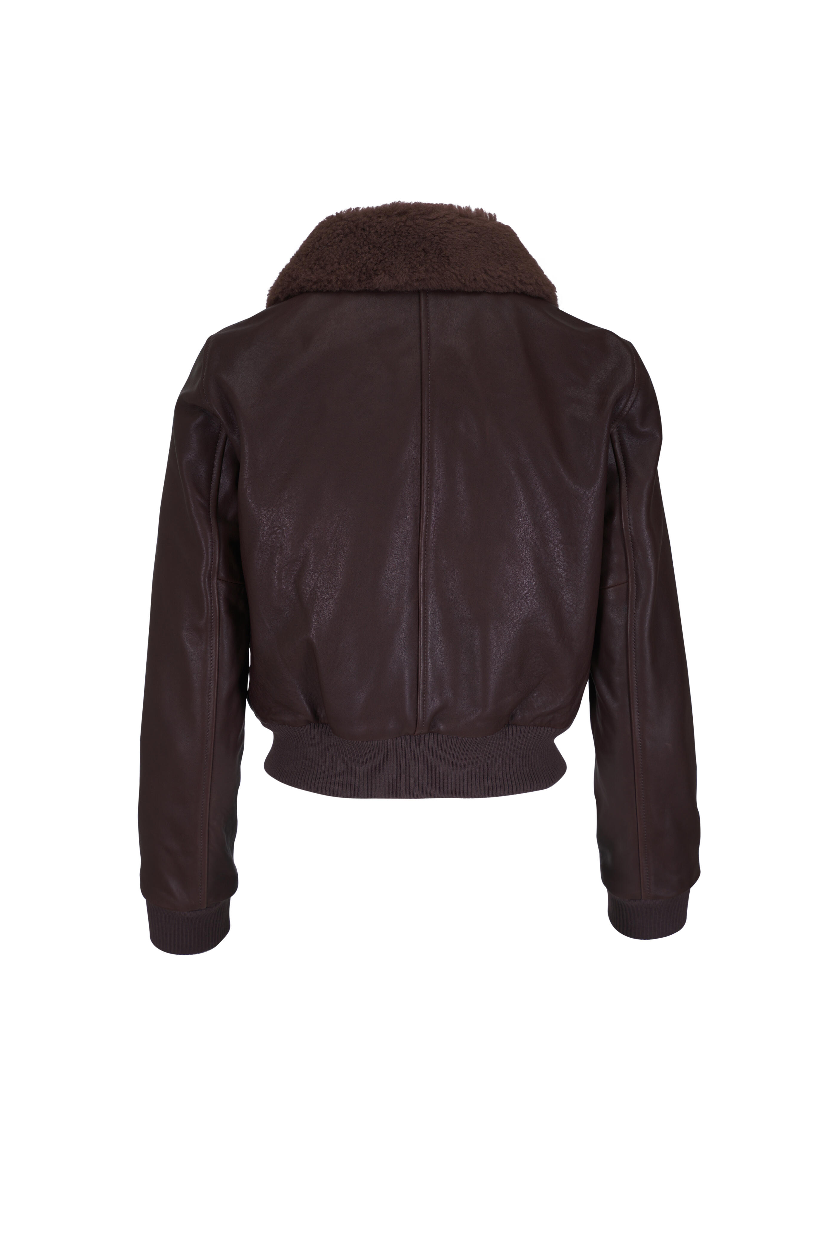 Nili Lotan - Tom Dark Brown Leather Jacket