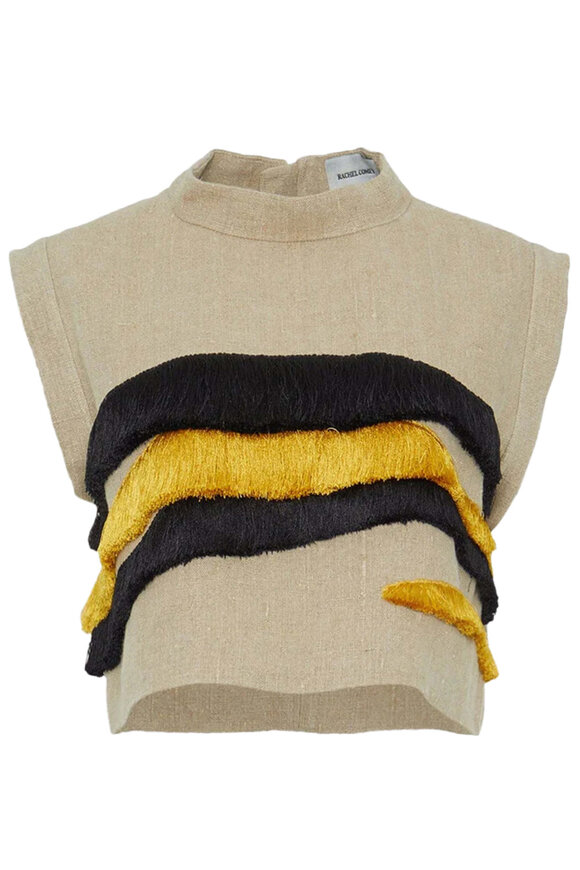 Rachel Comey Natural Fringe Bacchus Top - view 1