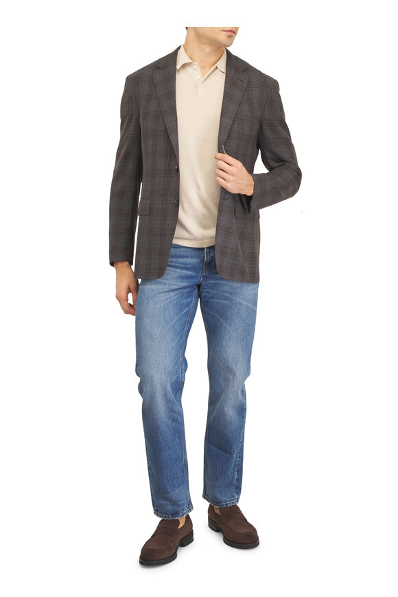 Frame The Straight Blue Mid-Rise Fit Jean - view 2