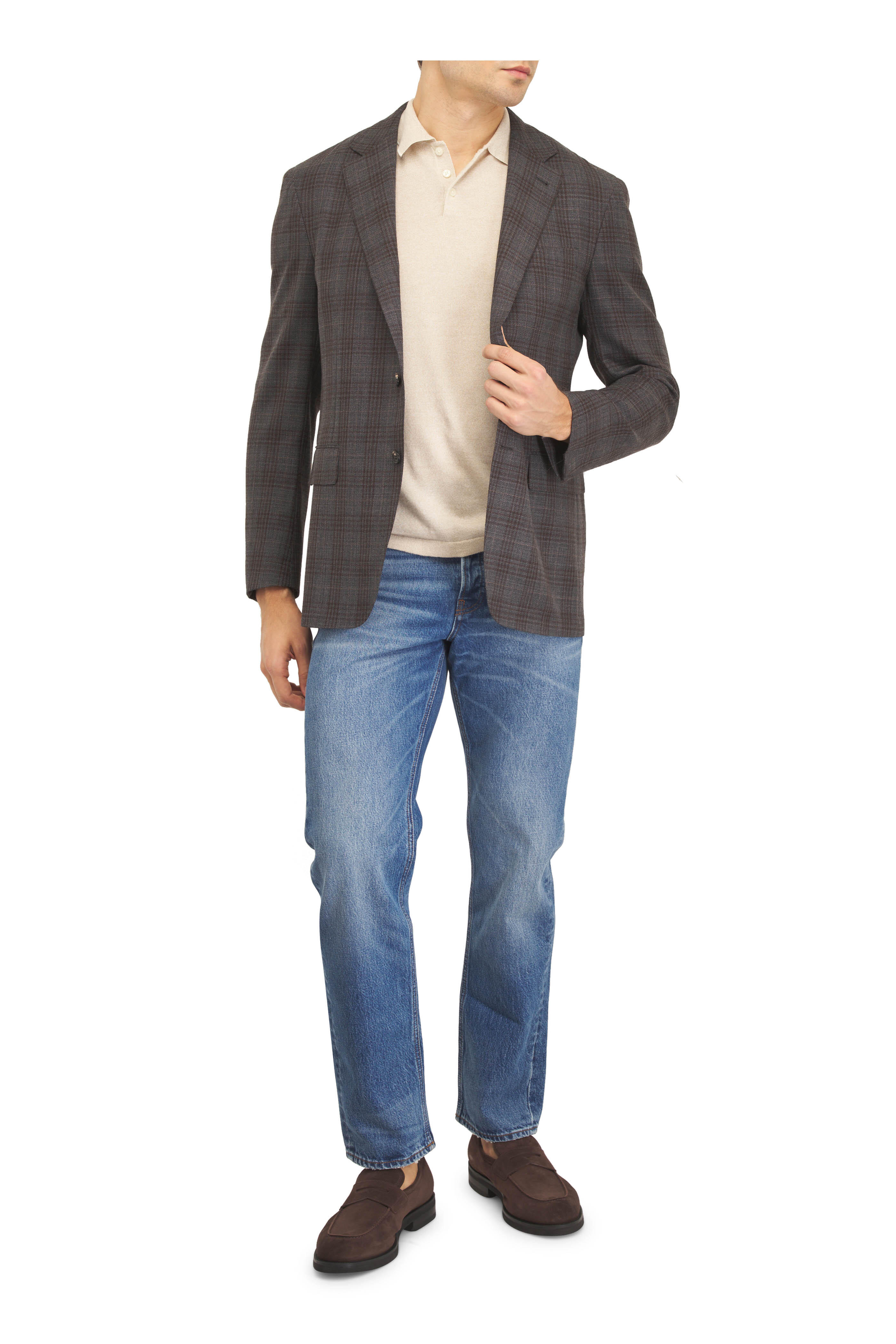 Frame - The Straight Blue Mid-Rise Fit Jean