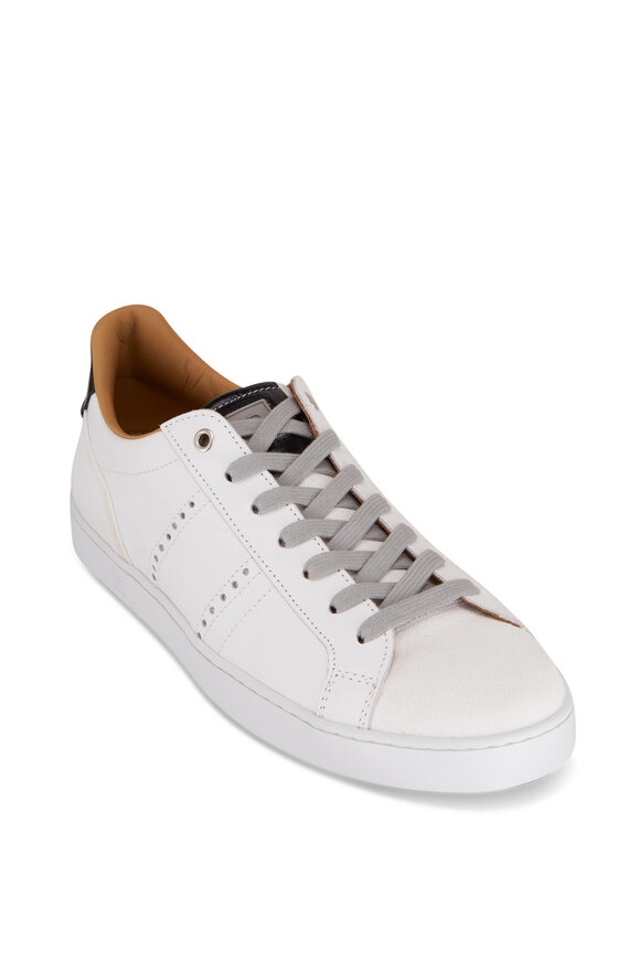 Rubirosa - Odile White Leather & Suede Low Top Sneaker