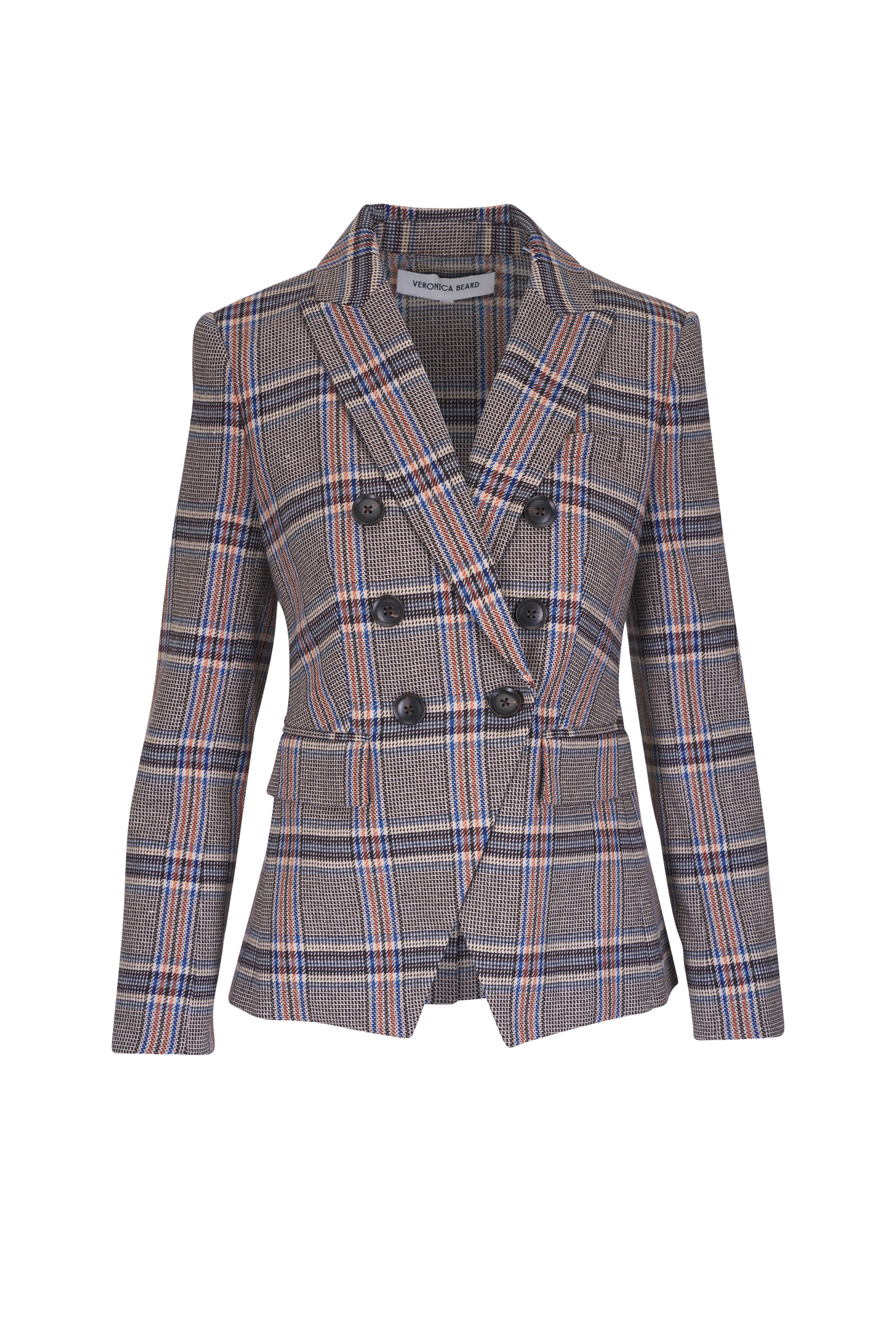 Veronica Beard - Miller Dickey Black Multi Plaid Jacket