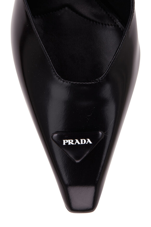 Prada - Black Leather Mary Jane, 95mm