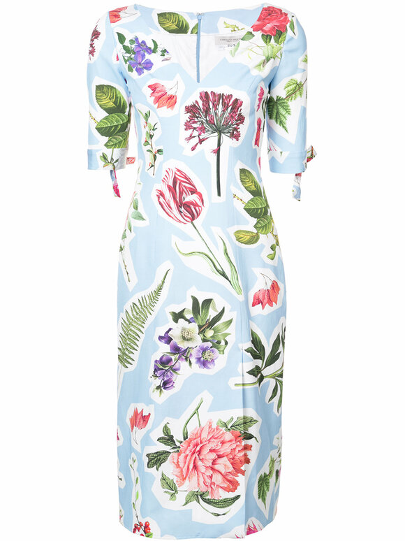 Carolina Herrera - Light Blue Floral Dress 