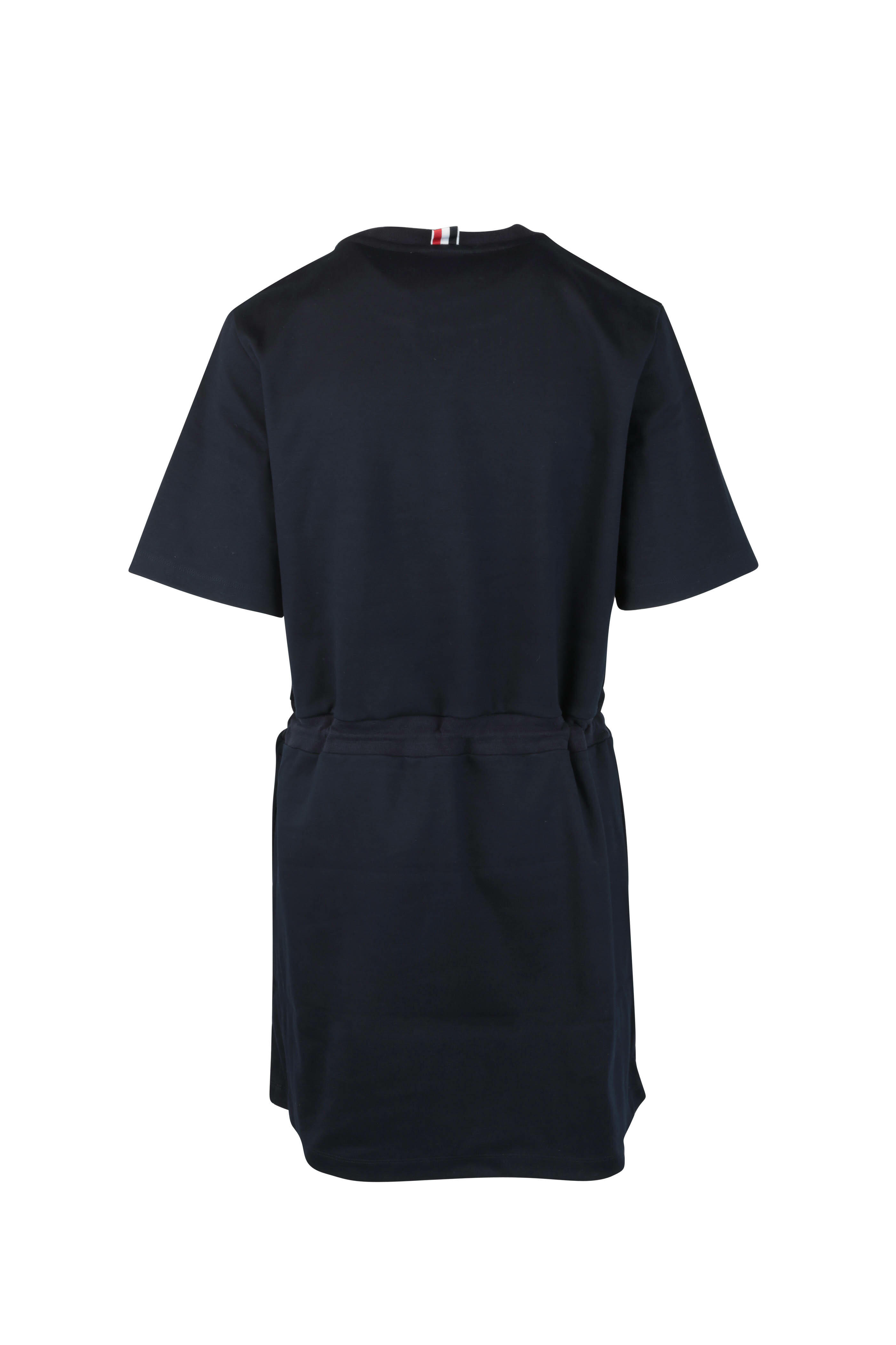 Thom Browne - Navy Blue Drawstring T-Shirt Dress