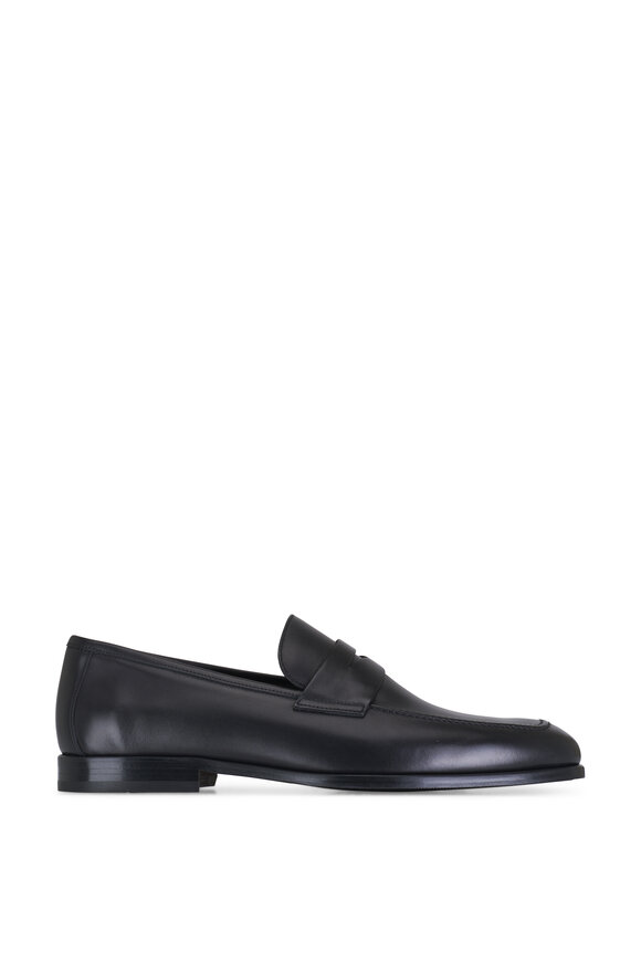 To Boot New York - Ronny Black Leather Penny Loafer