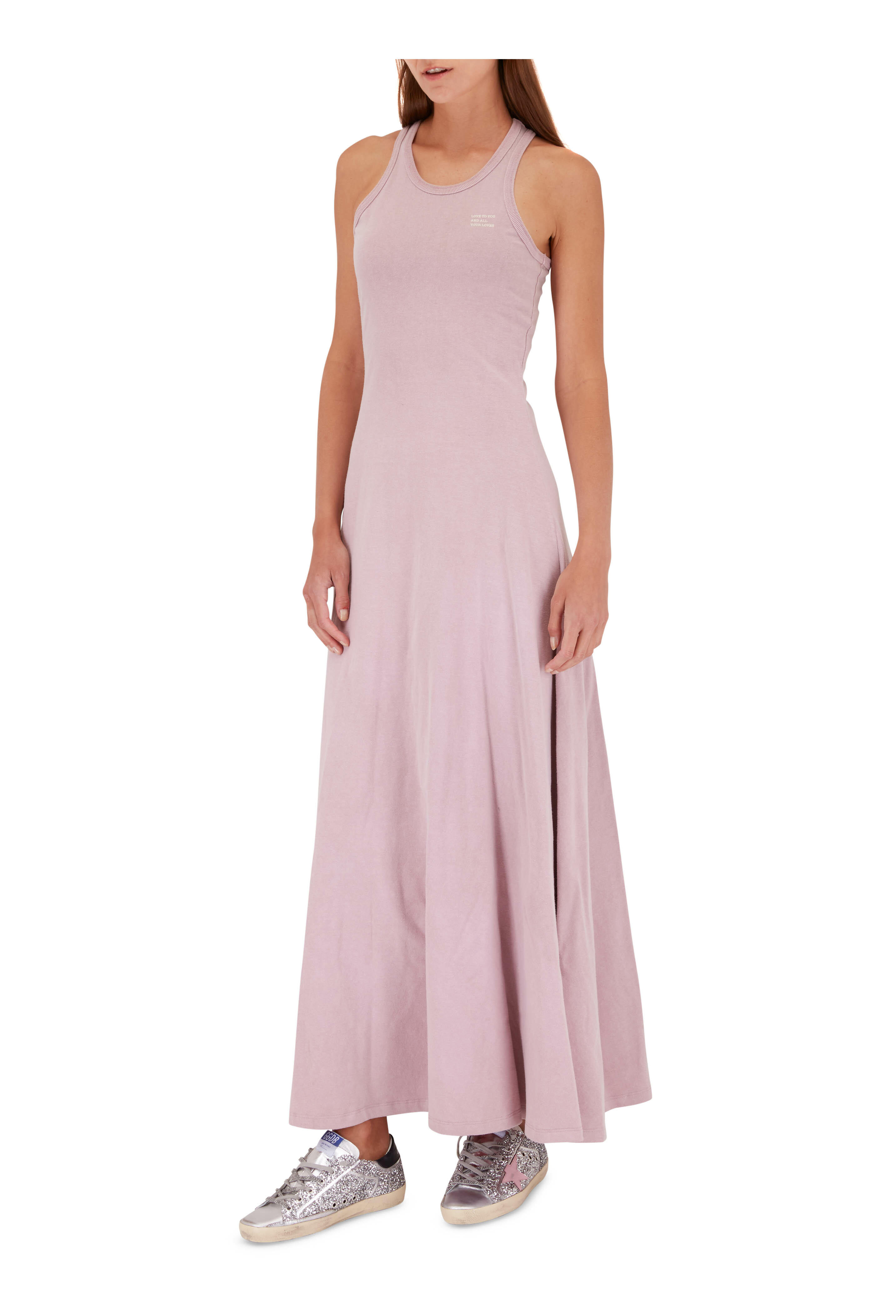 Golden Goose - Elena Woodrose & White Tank Dress