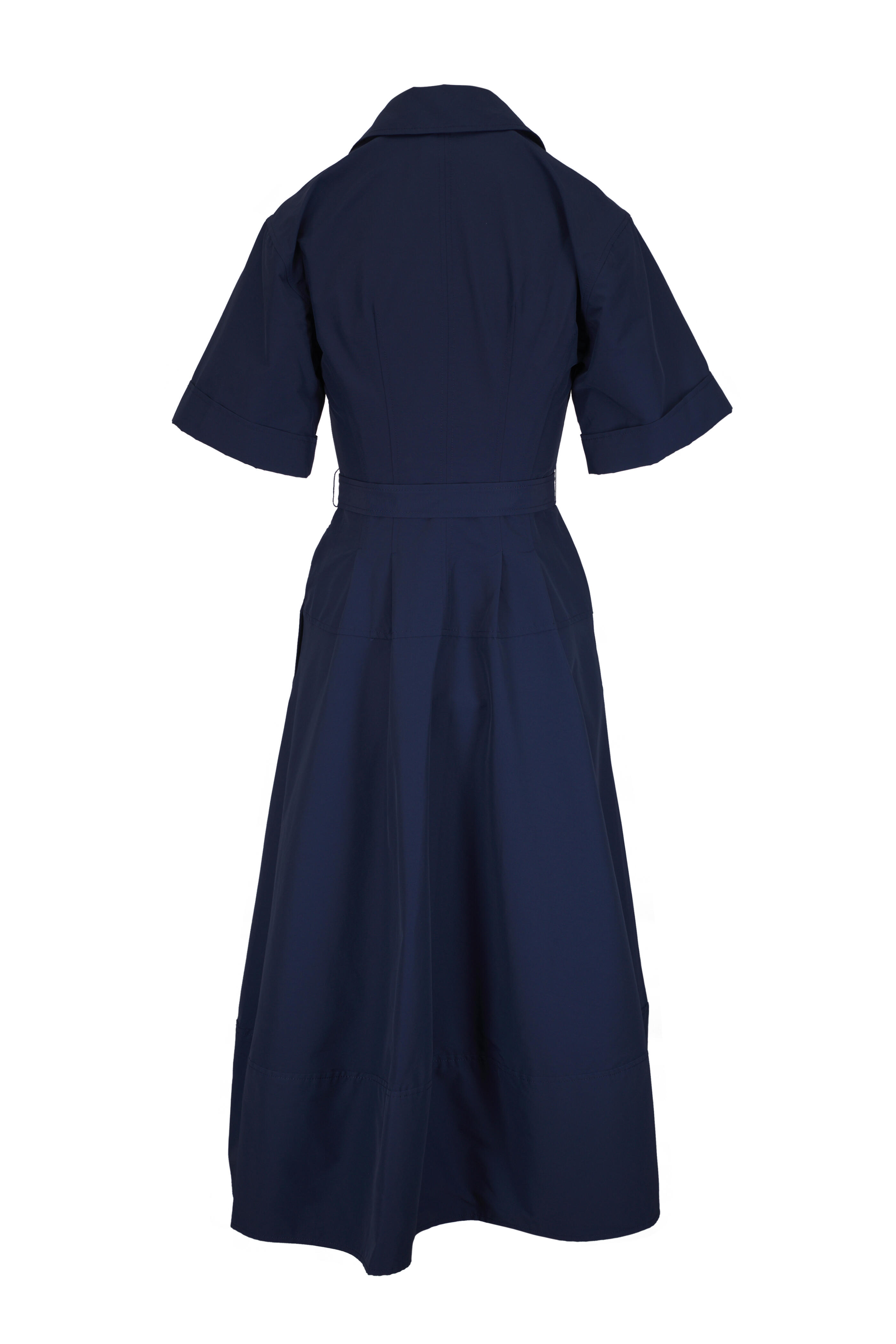 Simkhai - Deanna Midnight Short Sleeve Belted Midi Dress