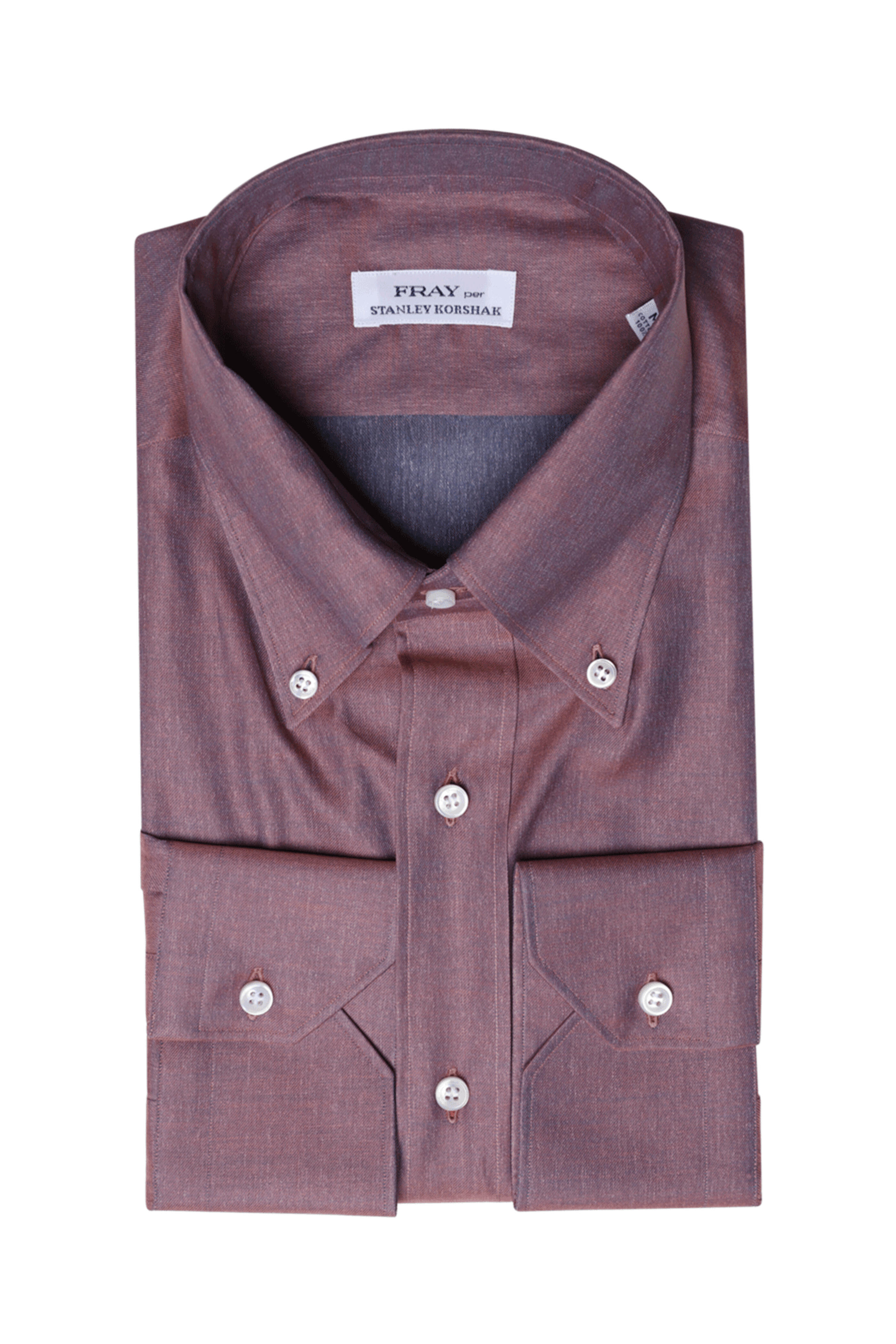 Fray - Washed Red Boston Cotton Sportshirt