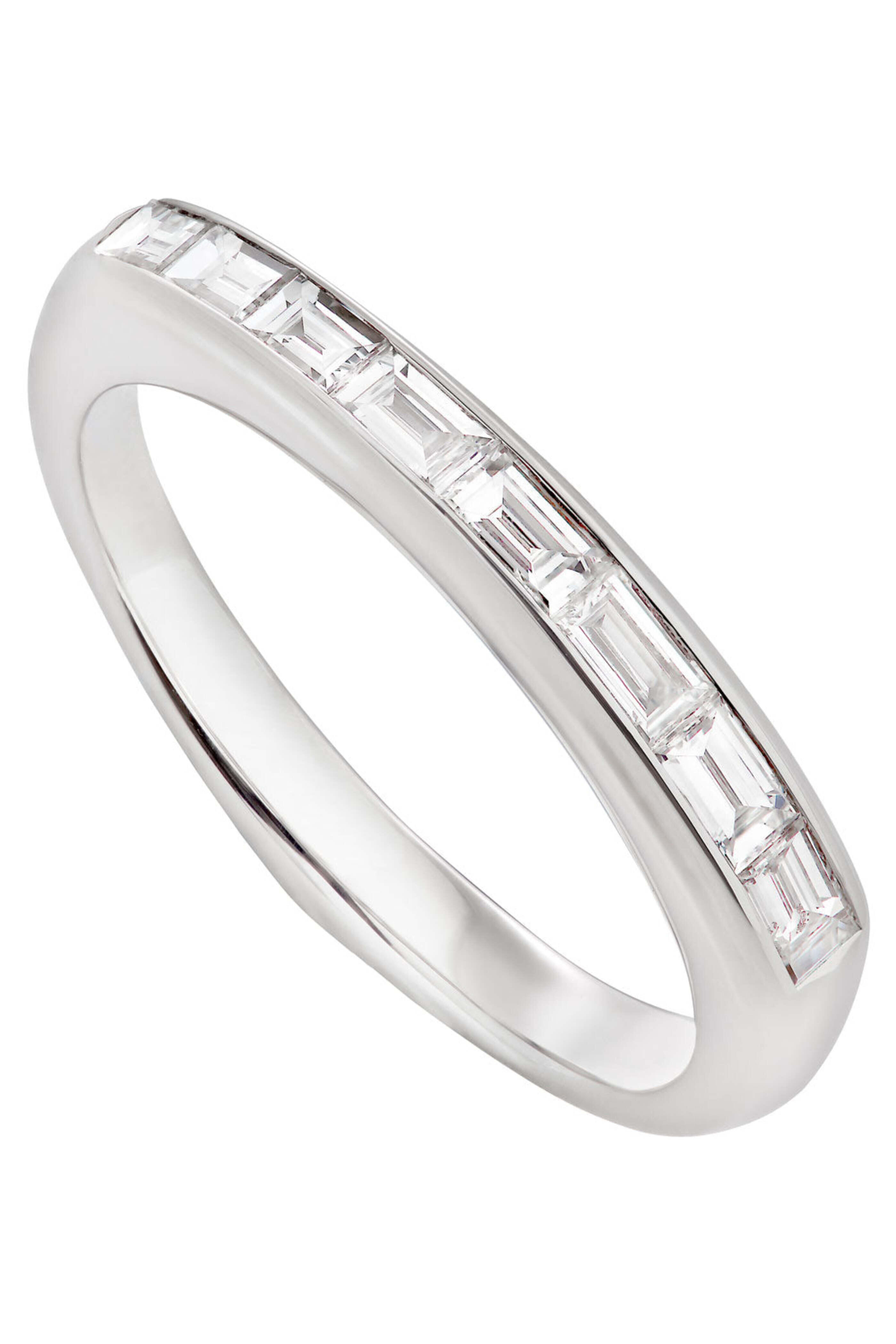 Stephen Webster - White Gold Baguette Diamond Stack Ring