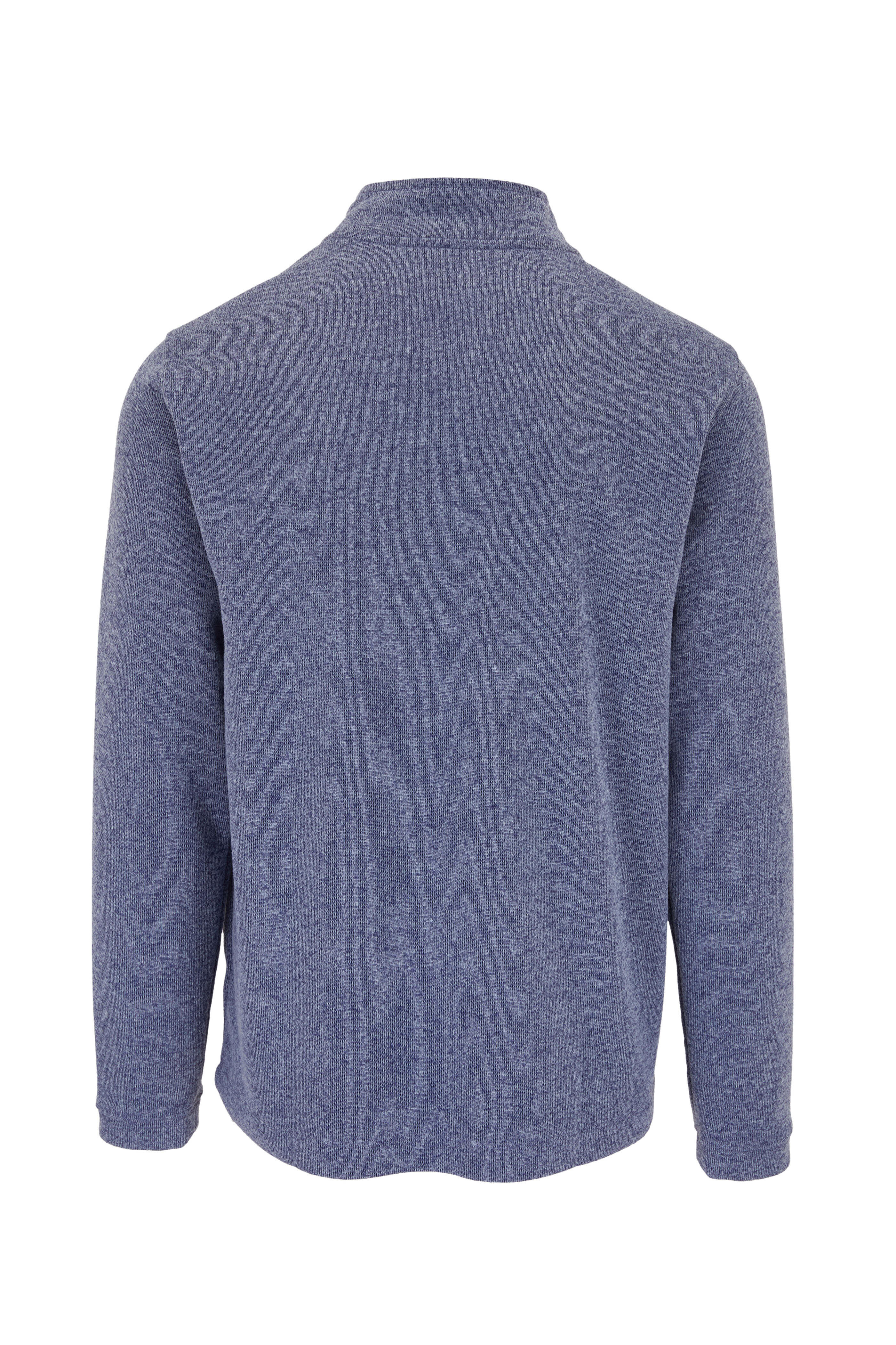 Rhone Apparel - Commuter Navy Blazer Marled Quarter Zip Pullover