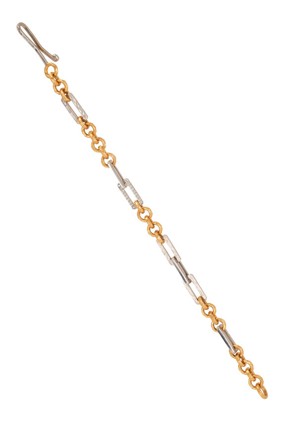 Malcolm Betts Platinum & Yellow Gold Diamond Bracelet