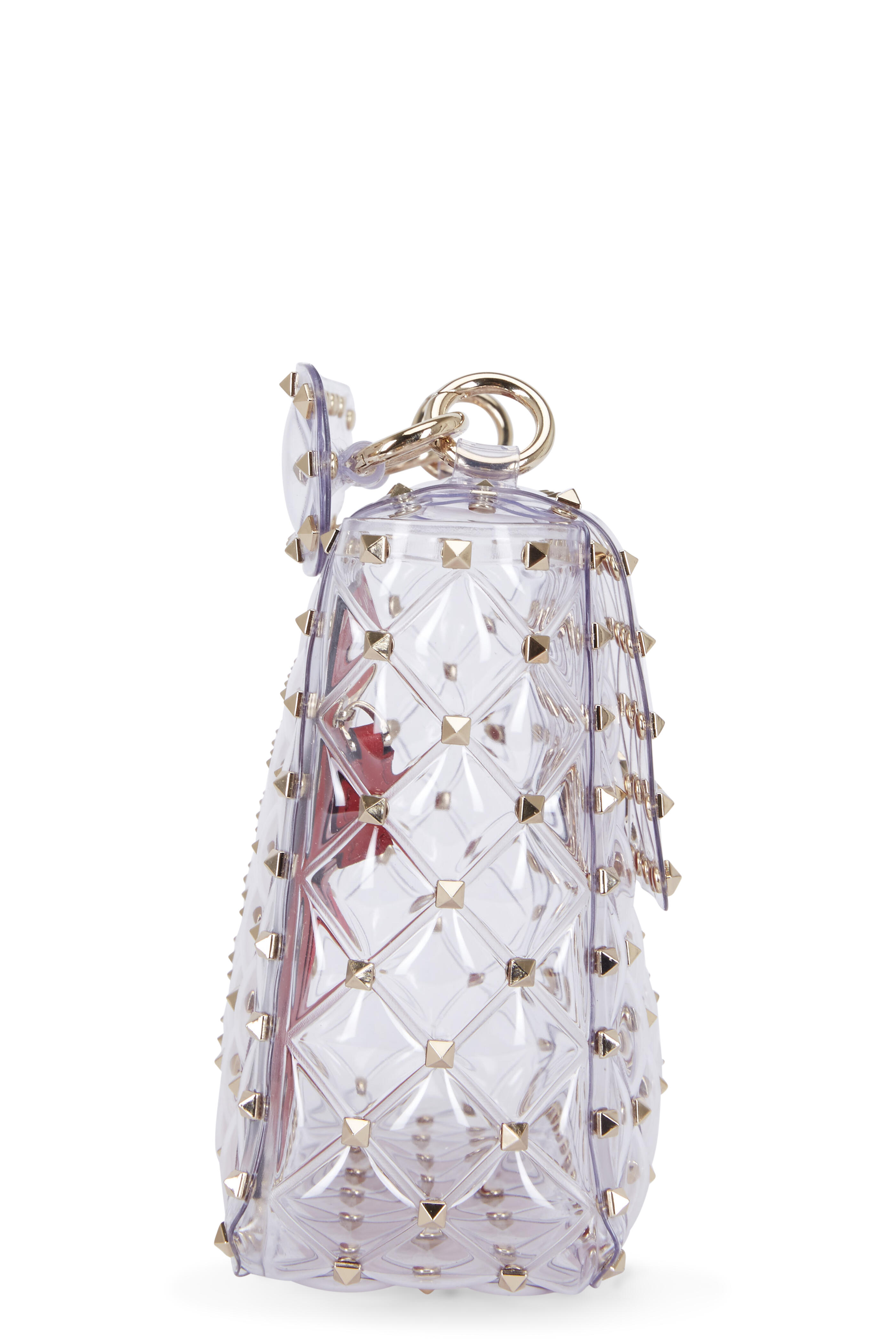 Red Valentino White PVC and Leather Crossbody Bag