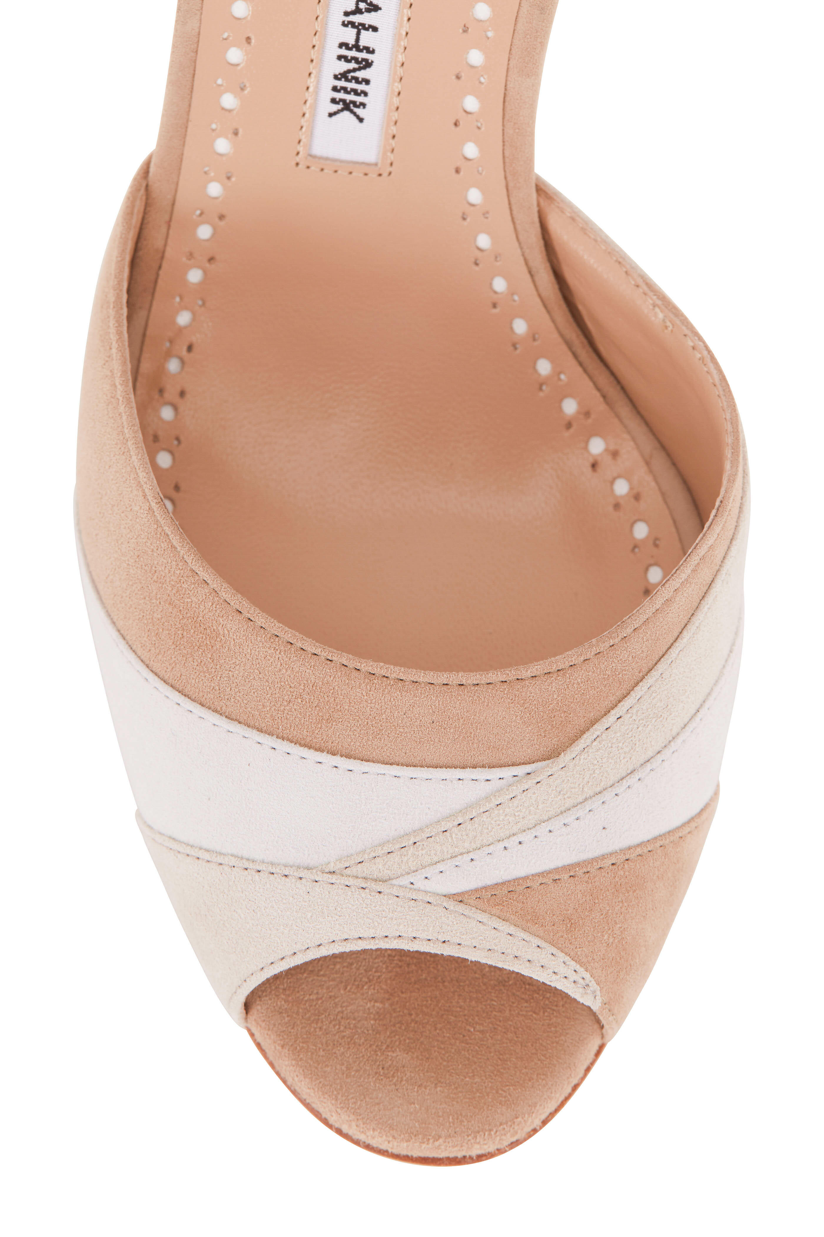 Manolo Blahnik ベージュ ミュール 35 1/2 MANOLO BLAHNIK マノロブラニク ミュール MAYSALE SUEDE DAIM