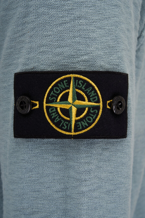 Stone Island - Sky Blue Full Zip Hoodie