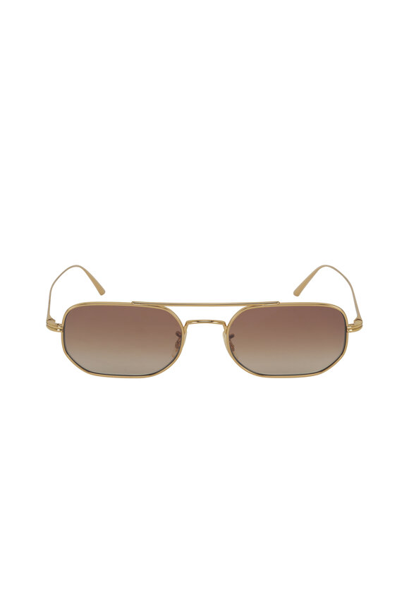 Oliver Peoples - Khaite 1989C Sun Gold & Dark Brown Sunglasses