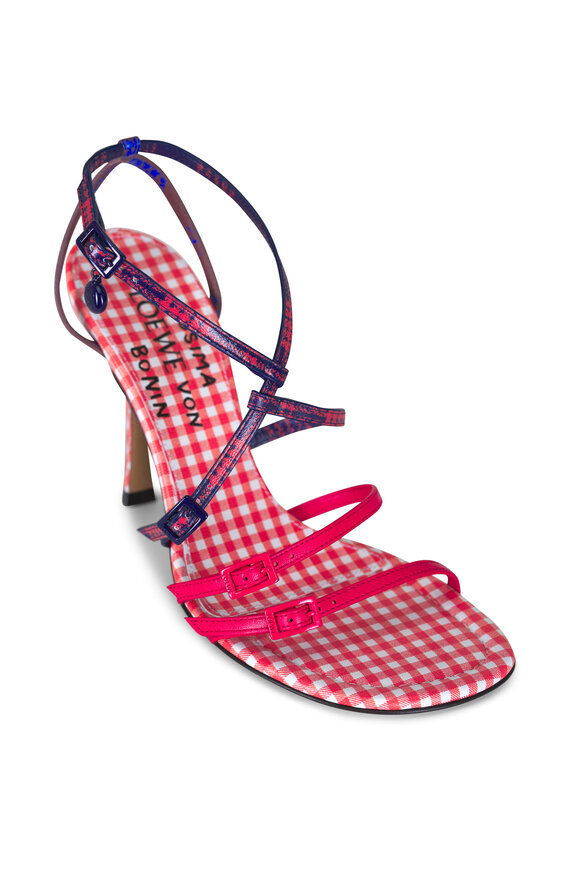 Loewe New Comic Cosima Leather Sandal, 90mm - view 1