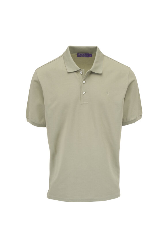 Ralph Lauren Purple Label Cactus Green Cotton Polo