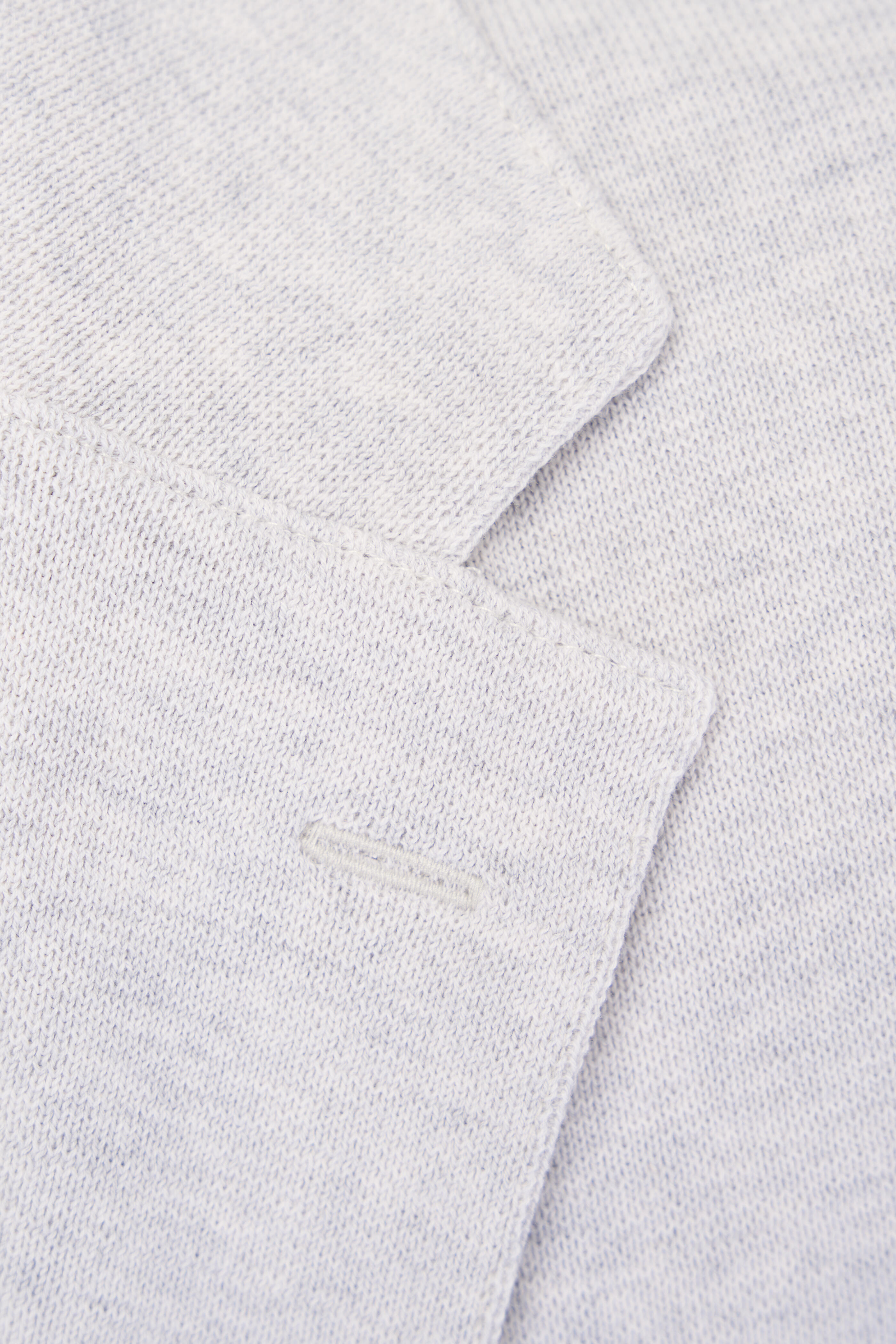 Patrick Assaraf - Glacier Gray Cotton Knit Two Button Blazer