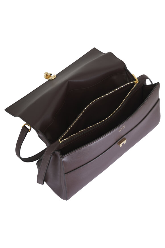 Savette Soft Symmetry Coffee Leather Top Handle Bag - view 4