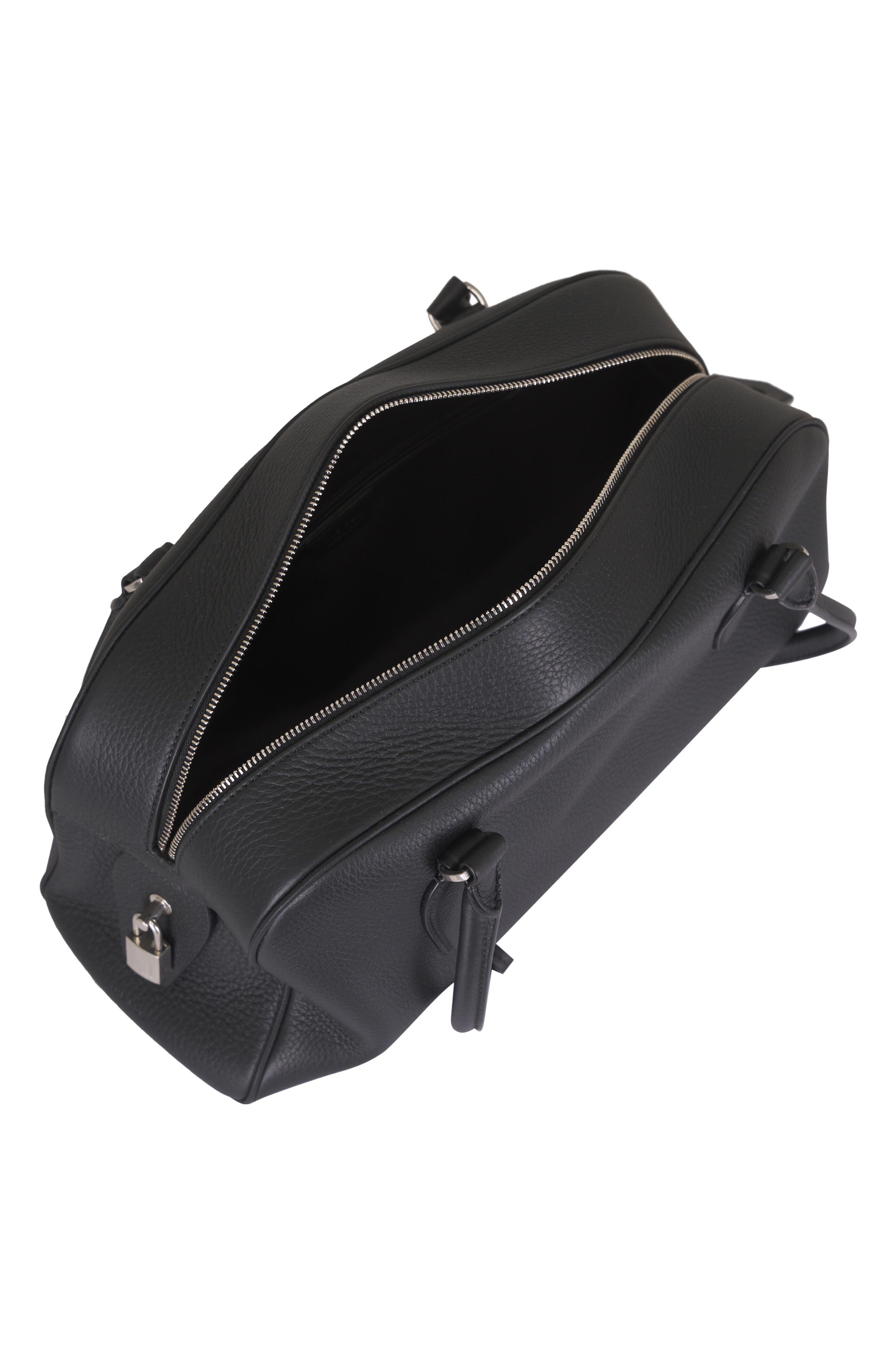 The Row - E/W India Black Leather Shoulder Bag - view 4