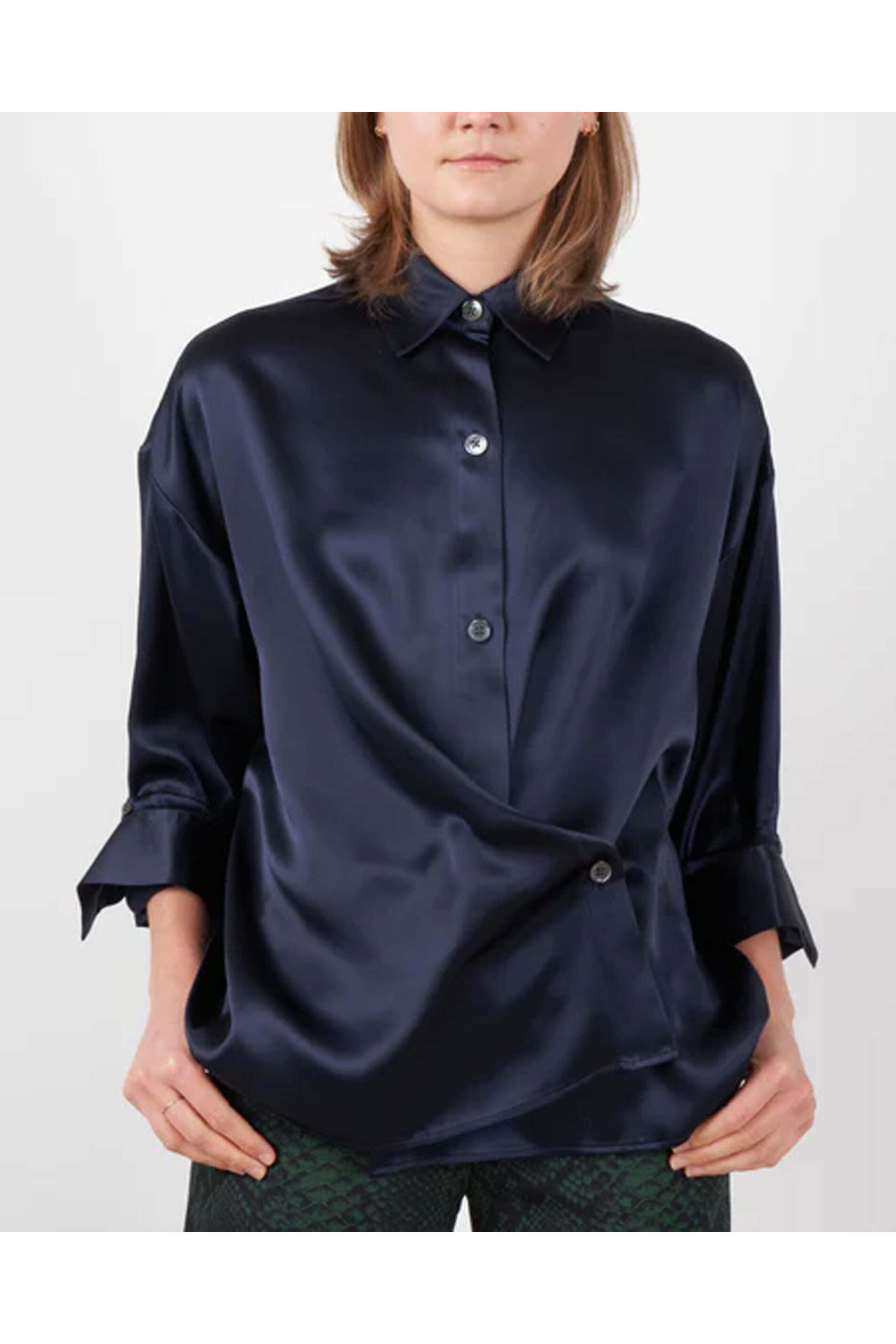 TWP - Midnight Satin Sheets Blouse