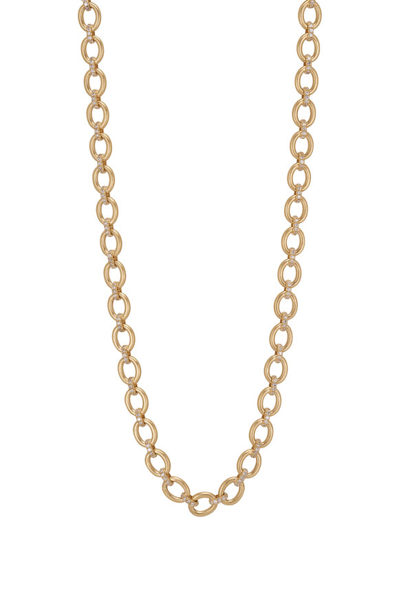 Irene Neuwirth  Oval Multi Pavé Diamond Link Necklace