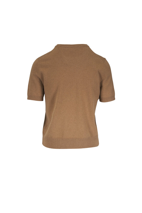 Vince Caramel Short Sleeve Crewneck Sweater - view 2