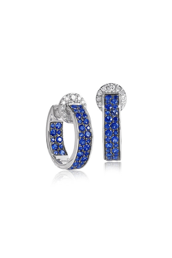 Nam Cho Modern Sapphire Hoops