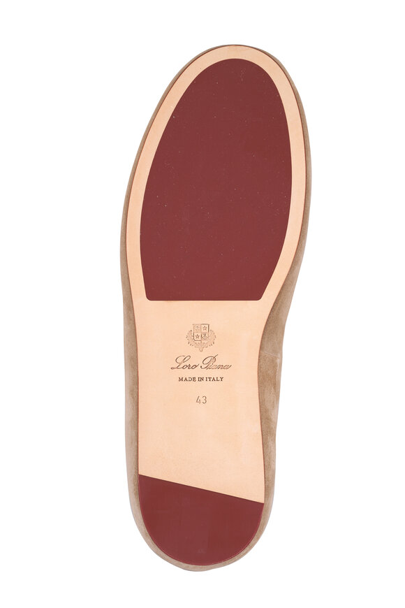 Loro Piana Tomori Walk Dark Birch Suede Mule - view 4