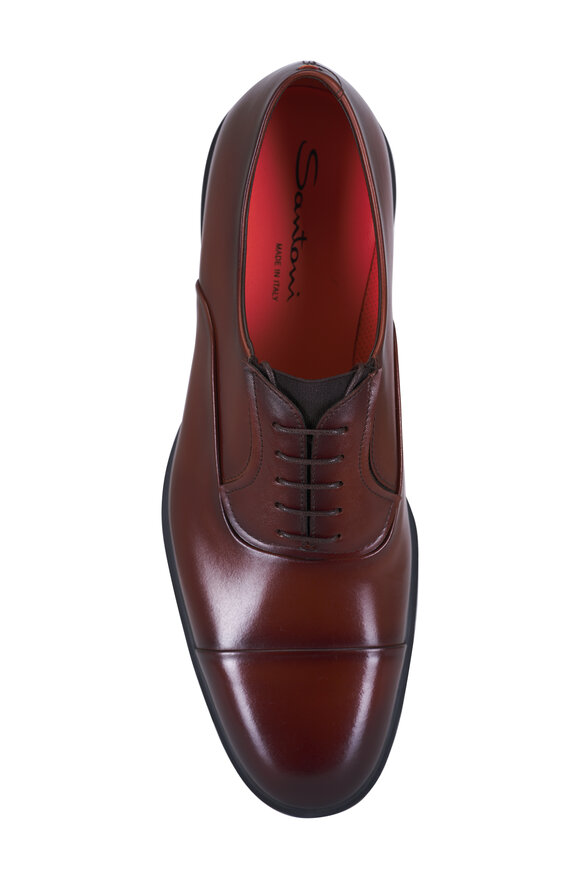 Santoni - Easy On Brown Leather Dress Shoe