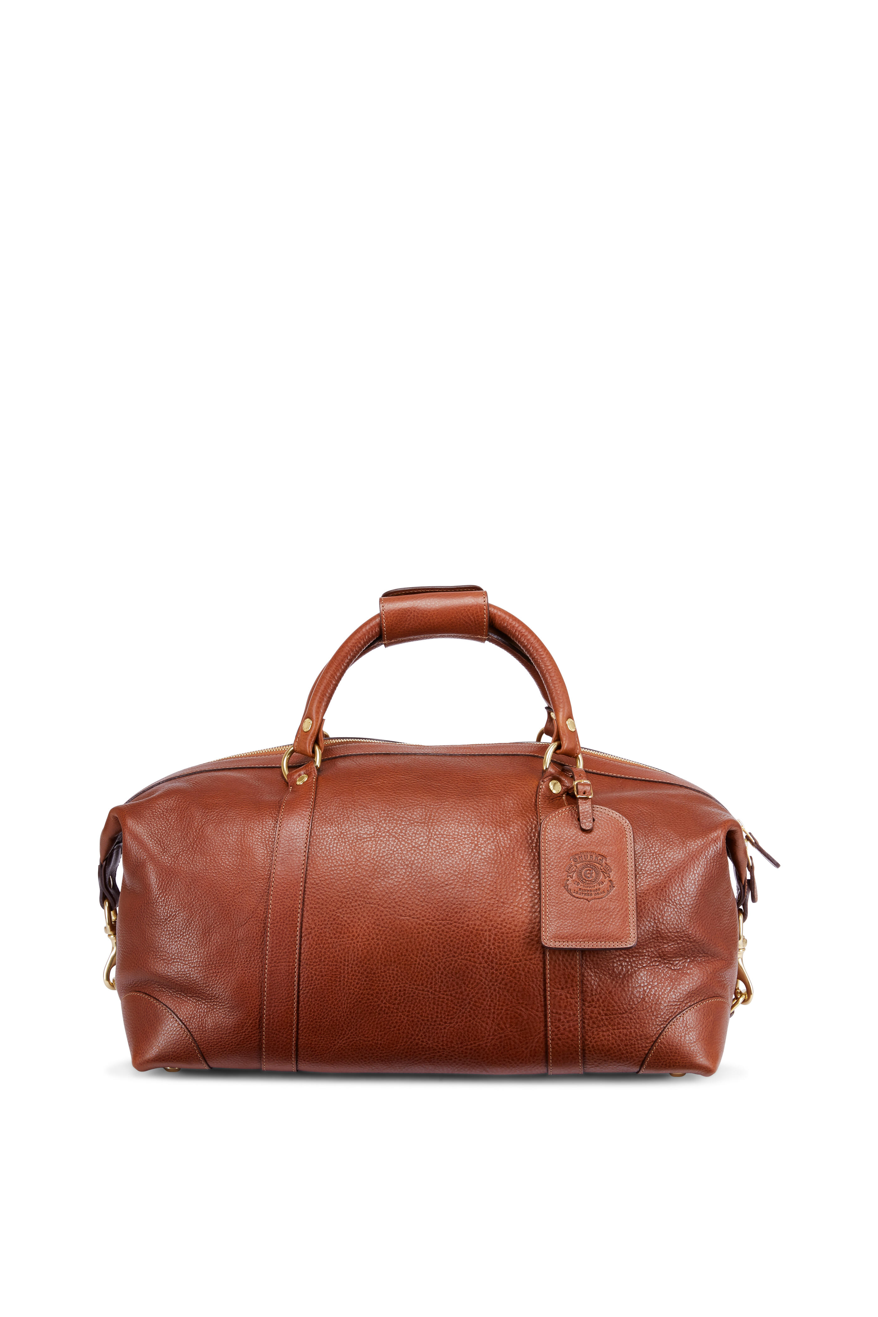 Cavalier I No. 96, Vintage Chestnut Leather Duffle Bag