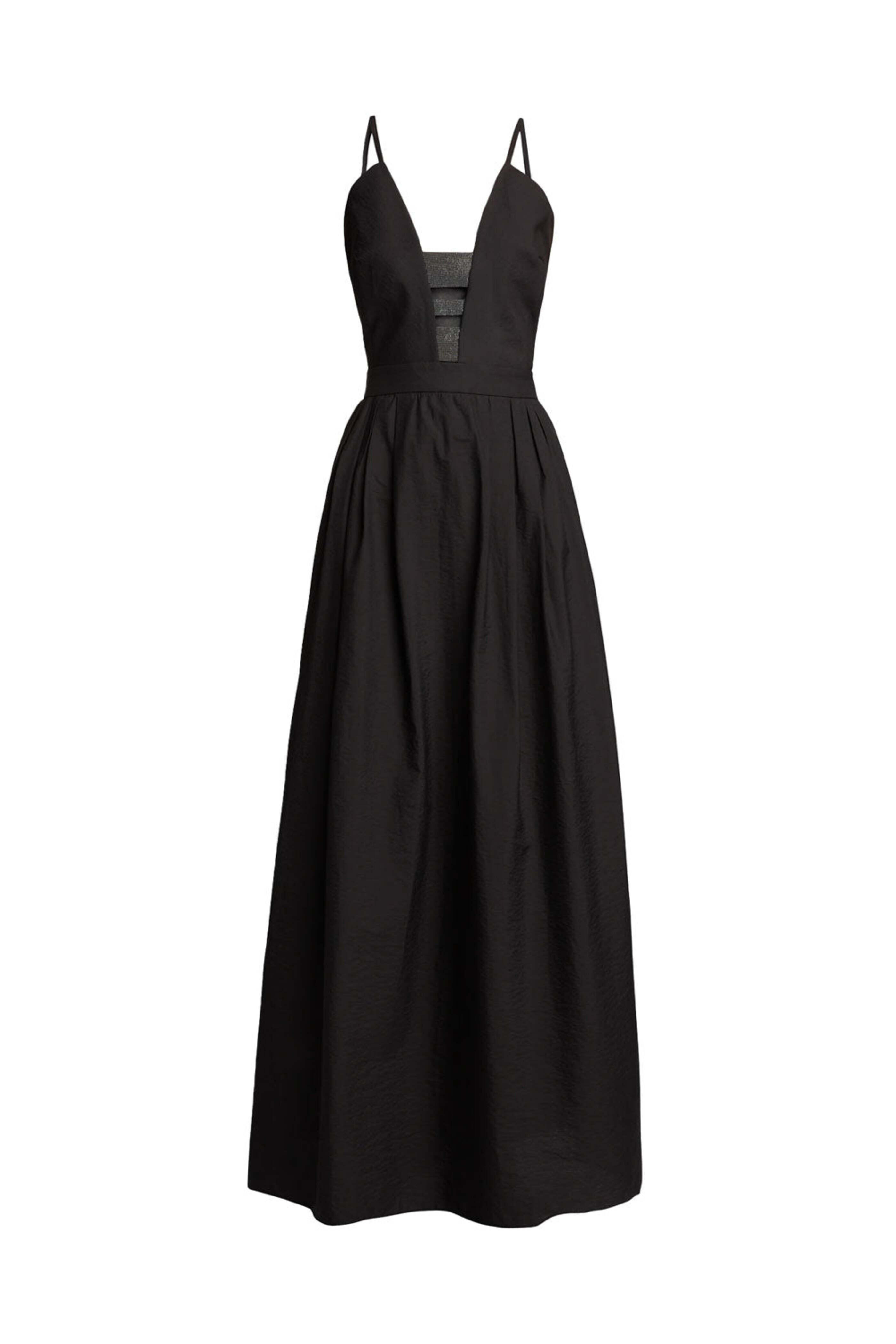 Brunello Cucinelli - Black Monili Bodice Cotton Poplin