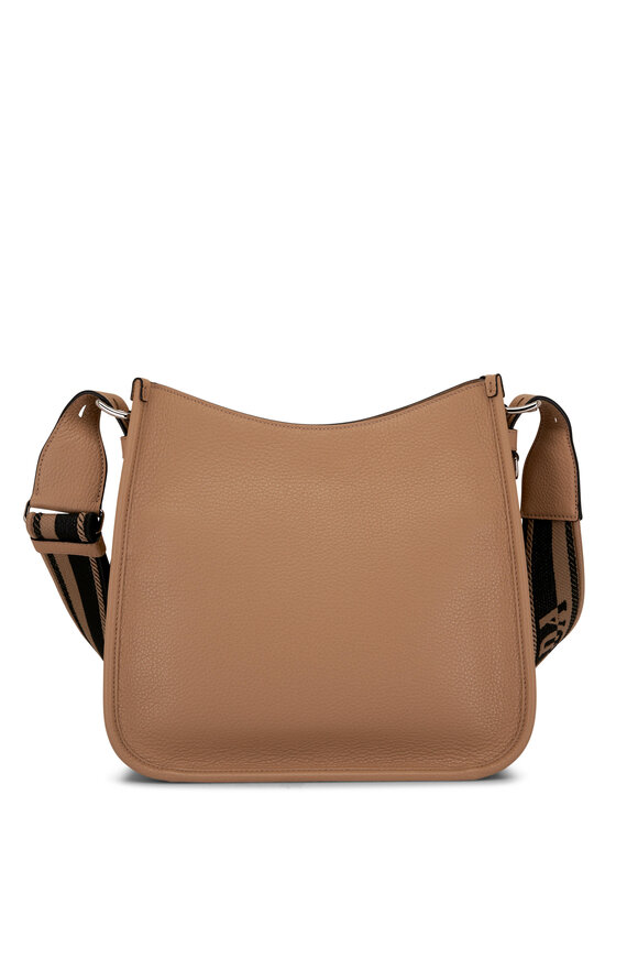 Prada - Beige Leather Hobo Shoulder Bag 