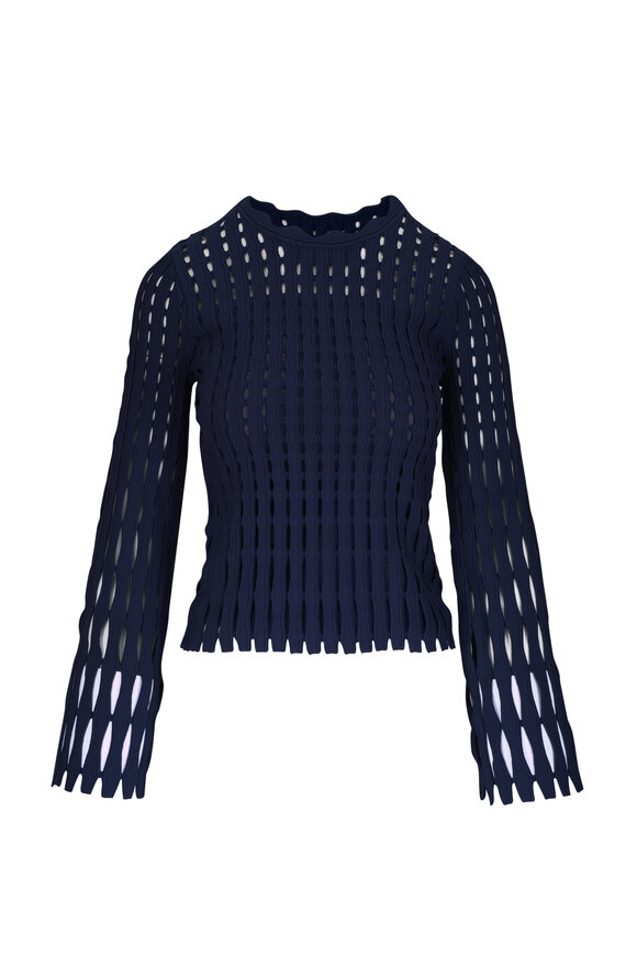 Simkhai Peyton Midnight Cut-Out Top